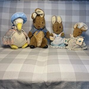 Vintage Beatrix Potter Eden Toys Plush Collection - Peter Rabbit and Friends